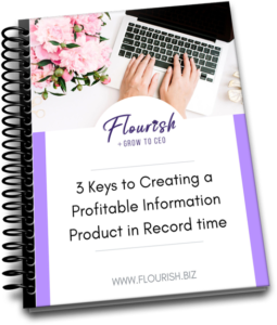 3 Keys to Creating Profitable Information Products in Record Time